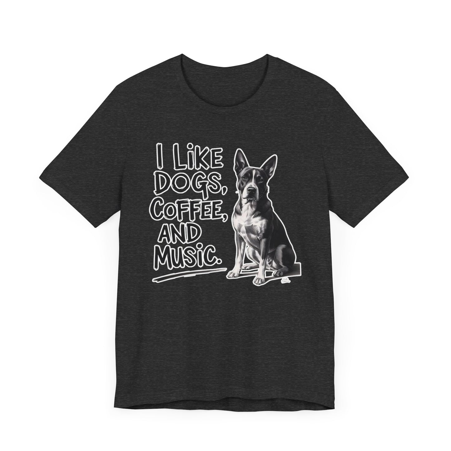 Dog, Coffee and Music T-Shirt