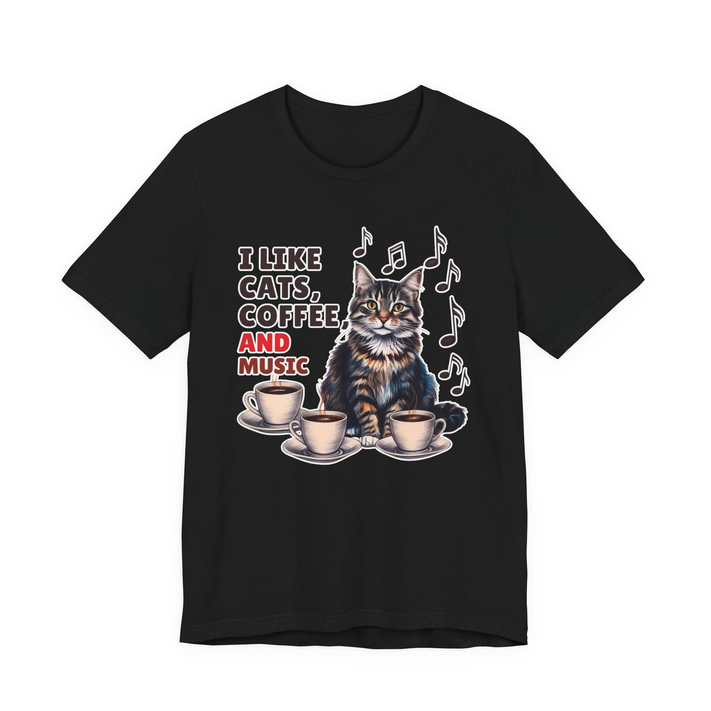 Coffee, Cats and Music II T-Shirt
