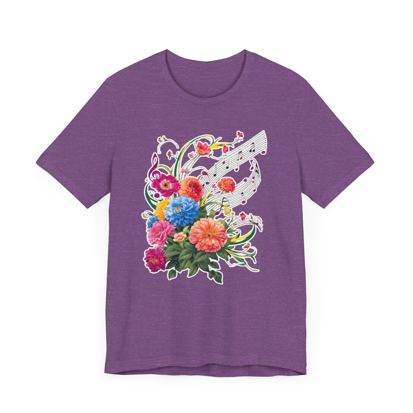Flower and Music V T-Shirt