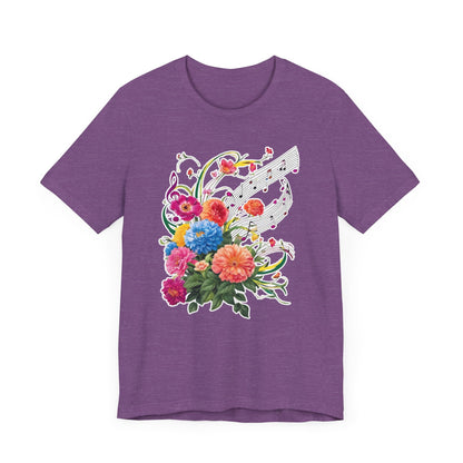 Flower and Music V T-Shirt