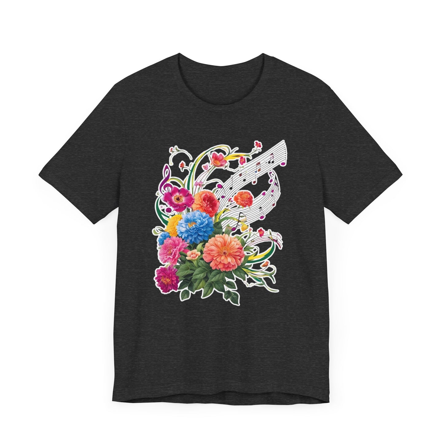 Flower and Music V T-Shirt