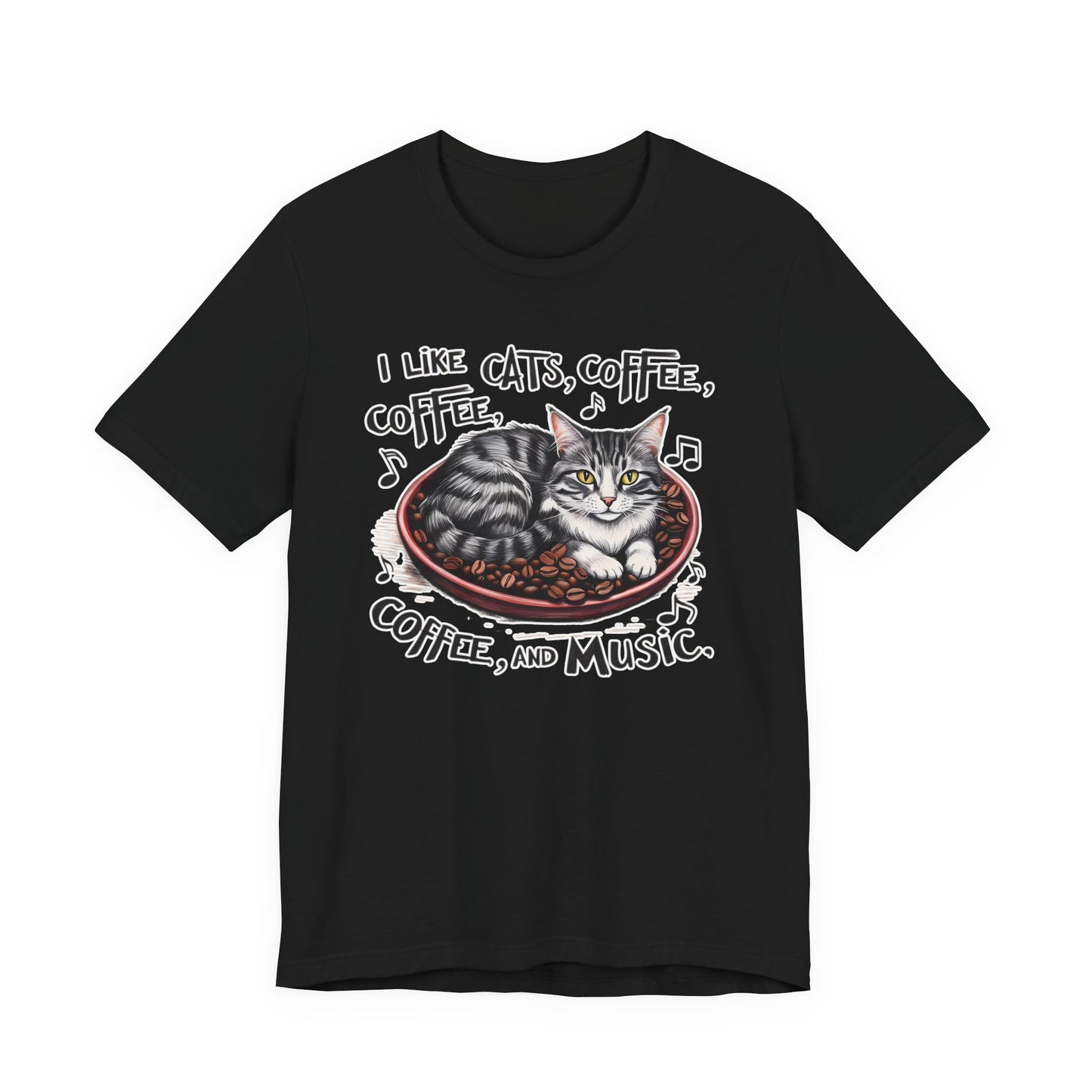 Coffee, Cats and Music III T-Shirt