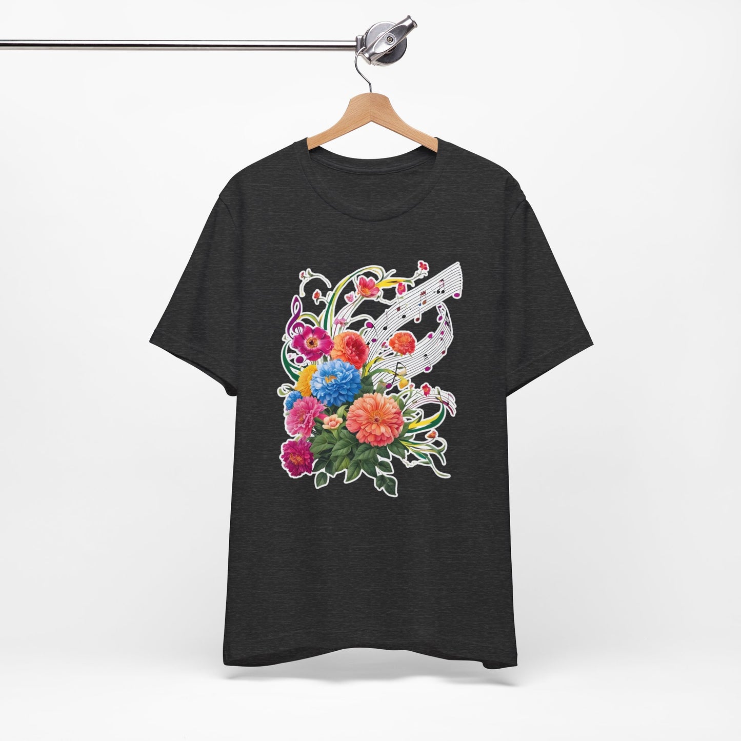Flower and Music V T-Shirt