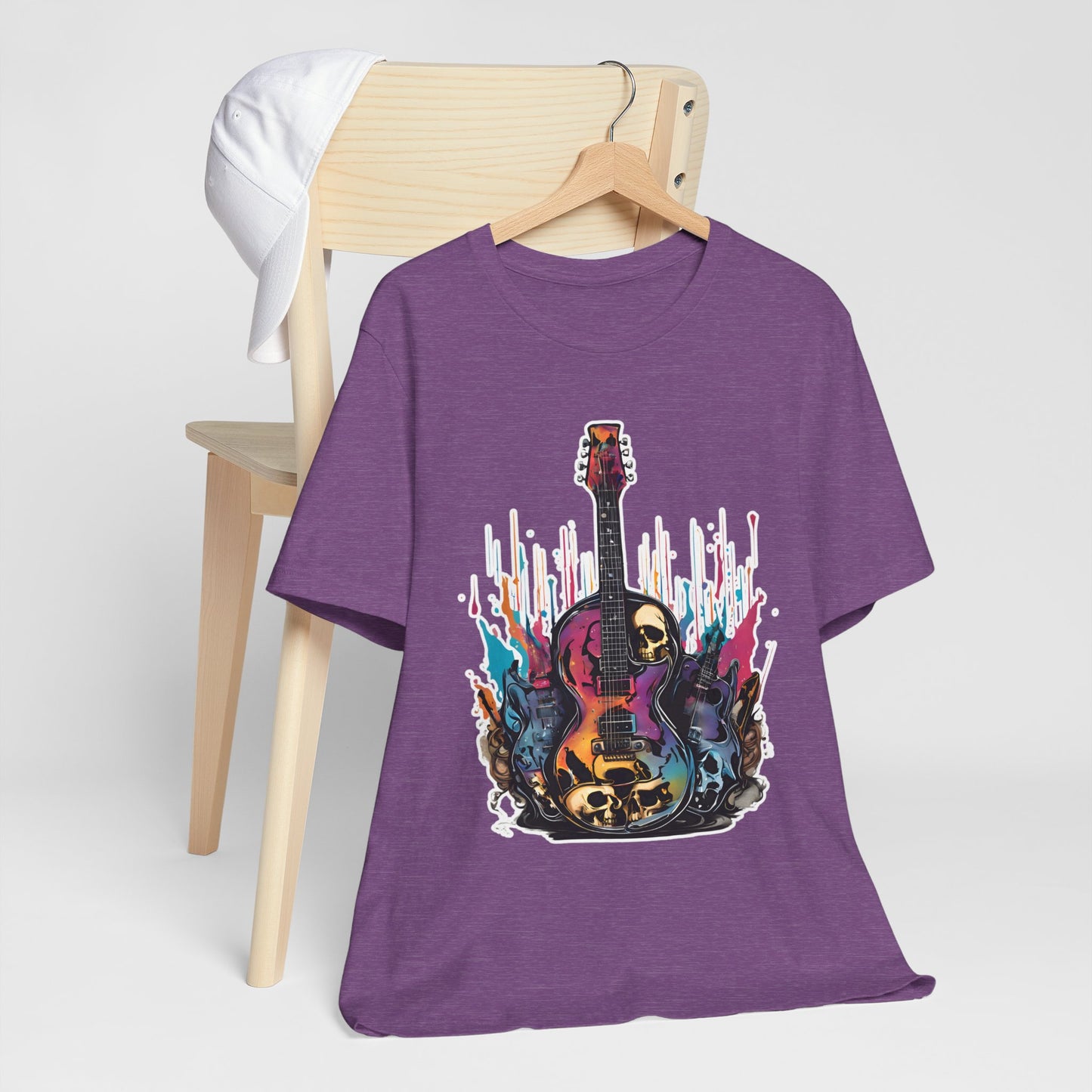 Color Flames Guitar T-Shirt