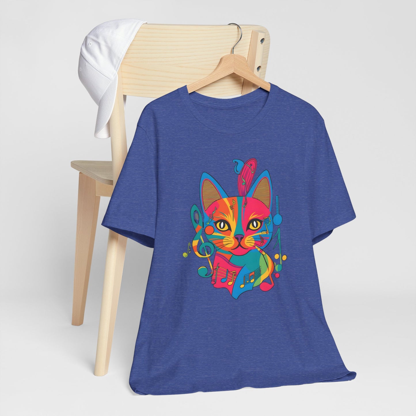 Colorful Cat V T-Shirt
