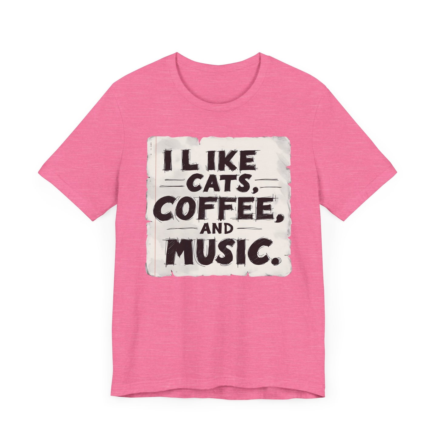 Coffee, Cats and Music T-Shirt