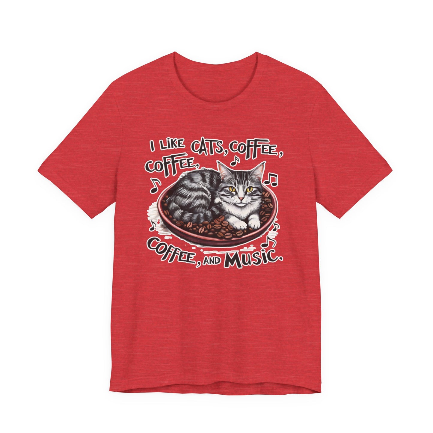 Coffee, Cats and Music III T-Shirt