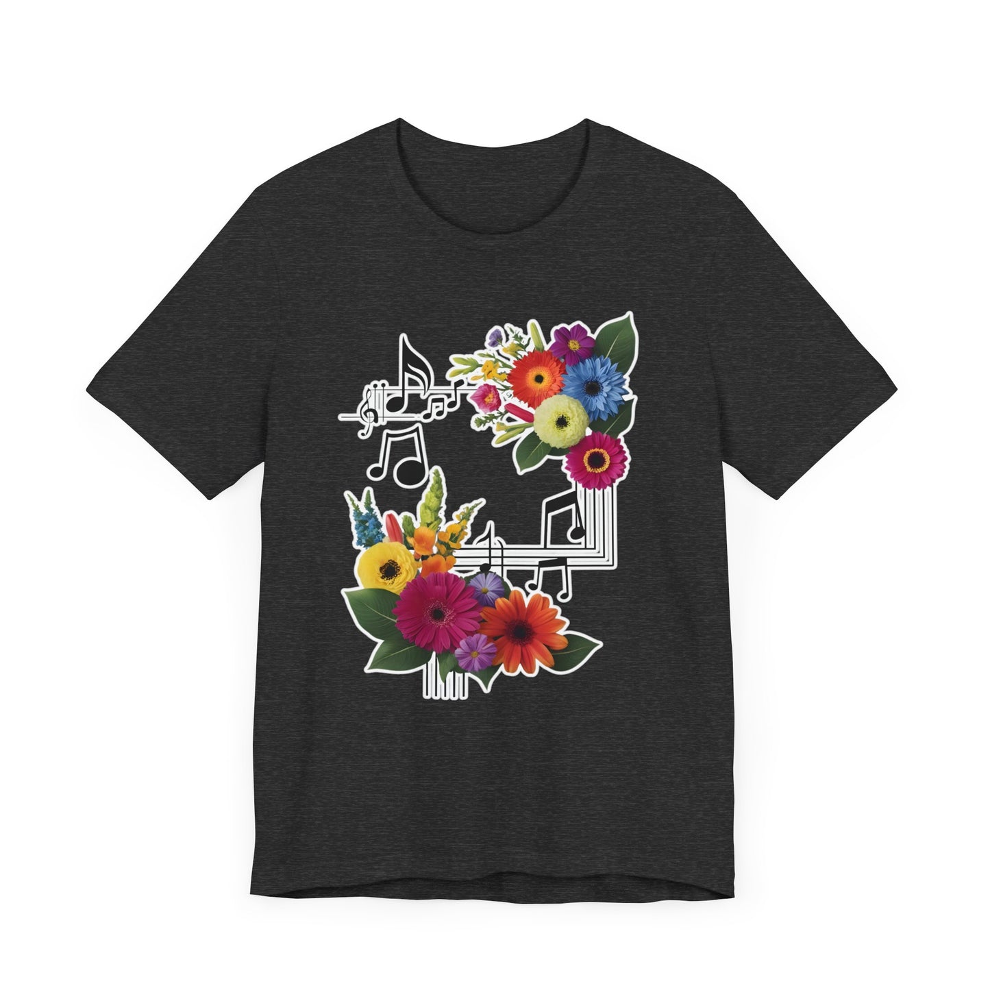 Flower and Music T-Shirt