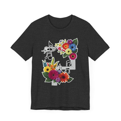 Flower and Music T-Shirt