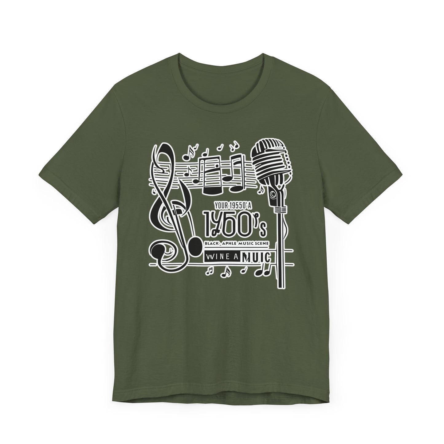 Music Note and Microphone T-Shirt