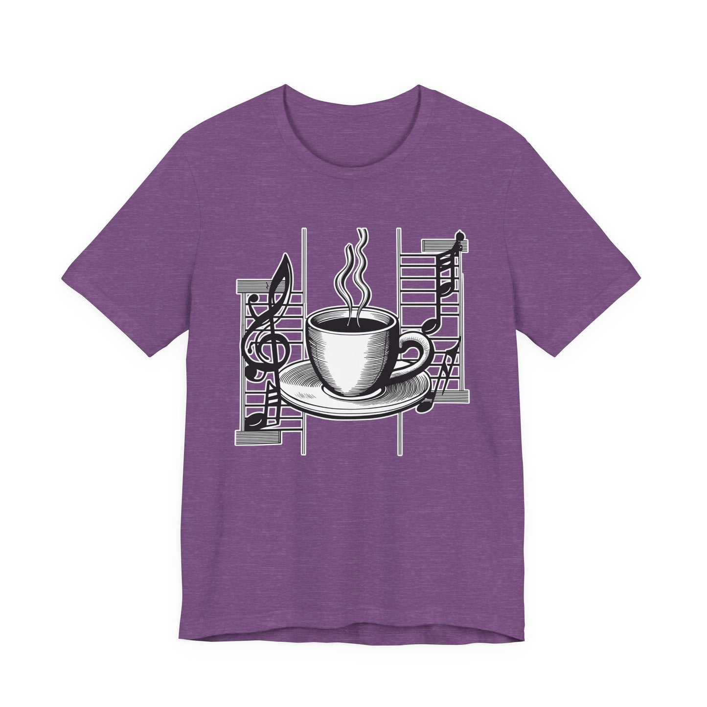 Coffee and Music Notes T-Shirt
