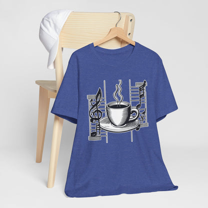 Coffee and Music Notes T-Shirt