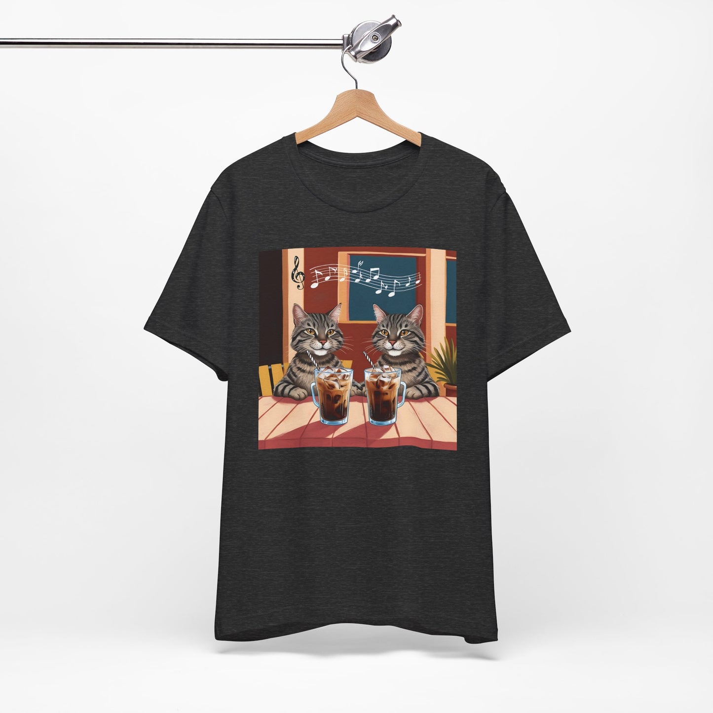 Two Cats and Coffee T-Shirt