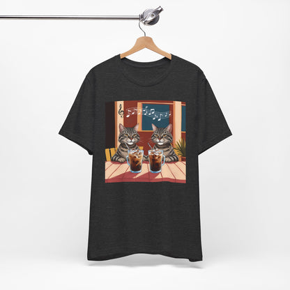 Two Cats and Coffee T-Shirt