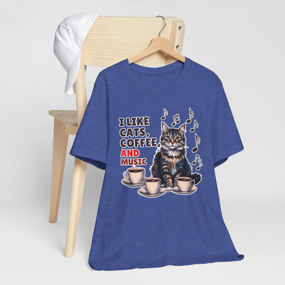 Coffee, Cats and Music II T-Shirt