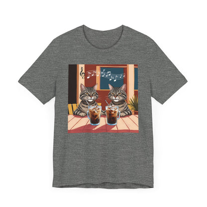 Two Cats and Coffee T-Shirt