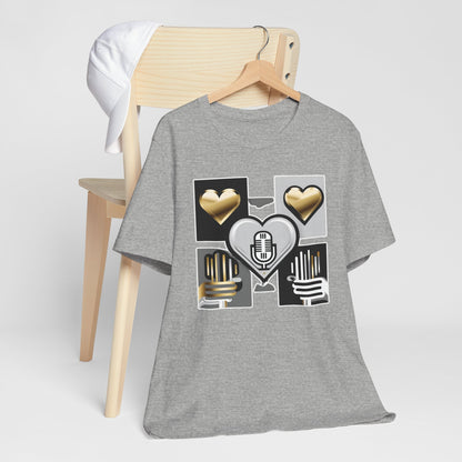 Gold Heart Kpop T-Shirt