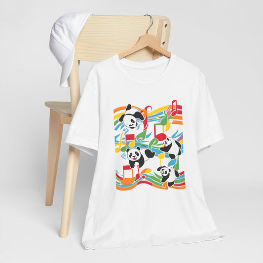 Colorful Panda V T-Shirt