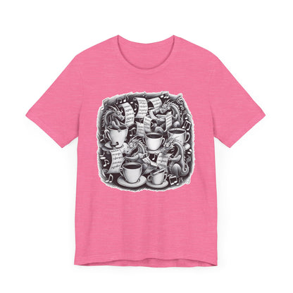 Dragons and Coffee V T-Shirt