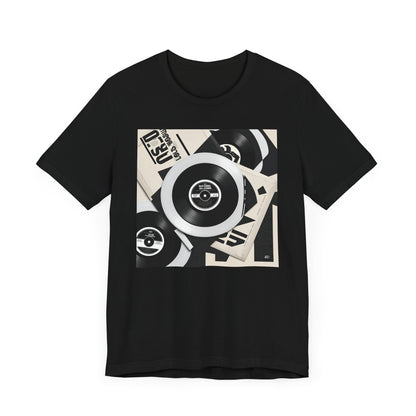 Black Vinyl Record T-Shirt