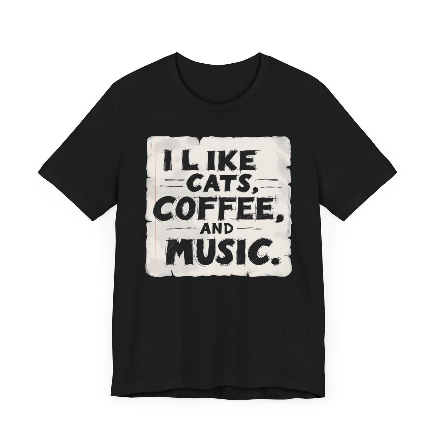 Coffee, Cats and Music T-Shirt