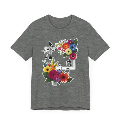 Flower and Music T-Shirt