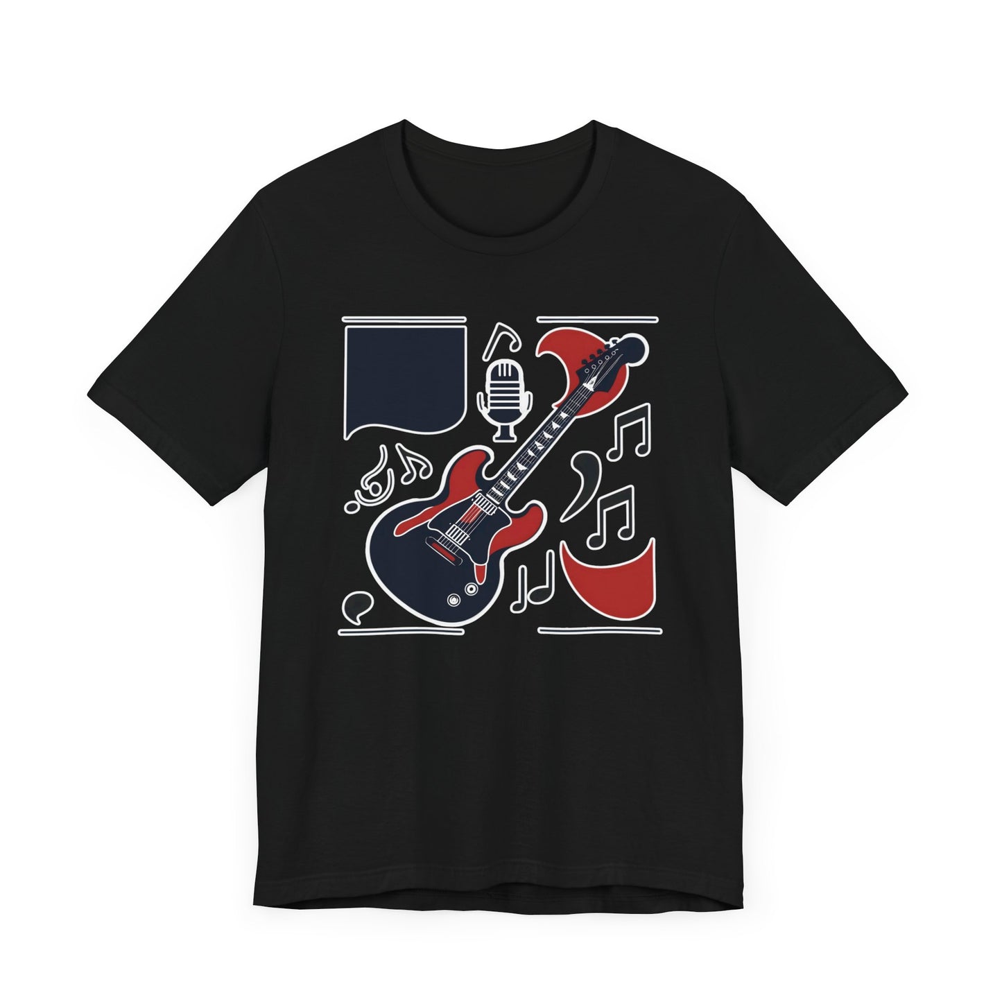 Black & Red Guitar T-Shirt