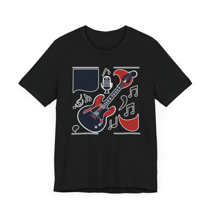 Black & Red Guitar T-Shirt