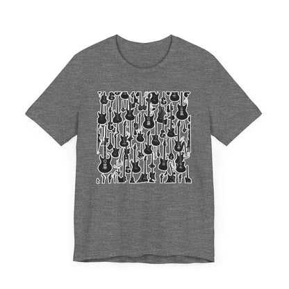 Multiple Black & White Guitars T-Shirt
