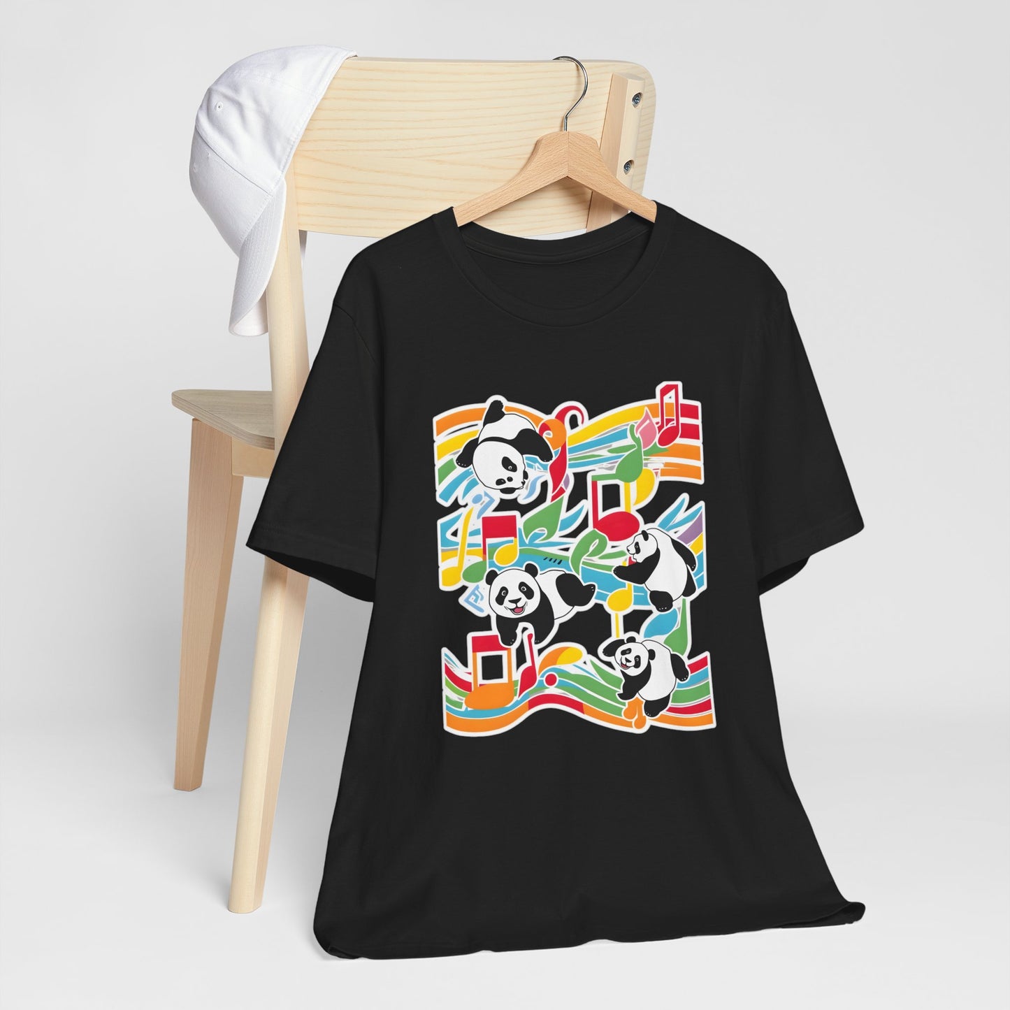 Colorful Panda V T-Shirt