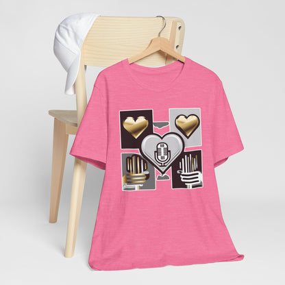 Gold Heart Kpop T-Shirt