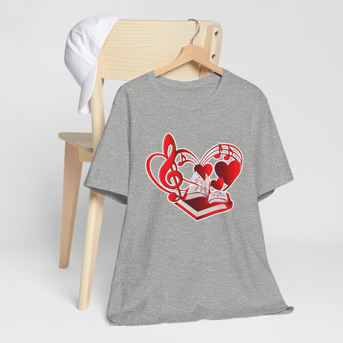 Heart, Music and Books T-Shirt