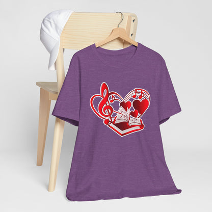 Heart, Music and Books T-Shirt