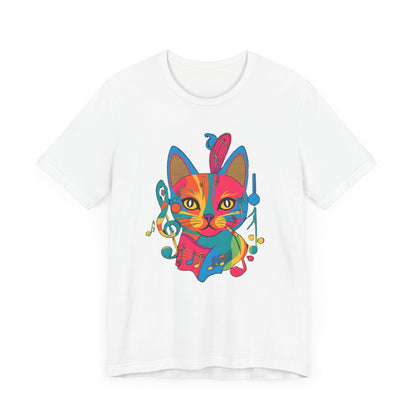 Colorful Cat V T-Shirt