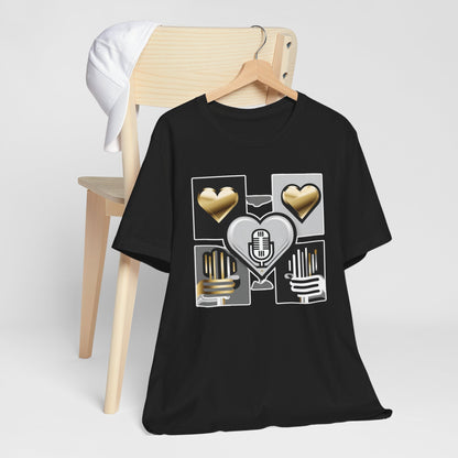 Gold Heart Kpop T-Shirt