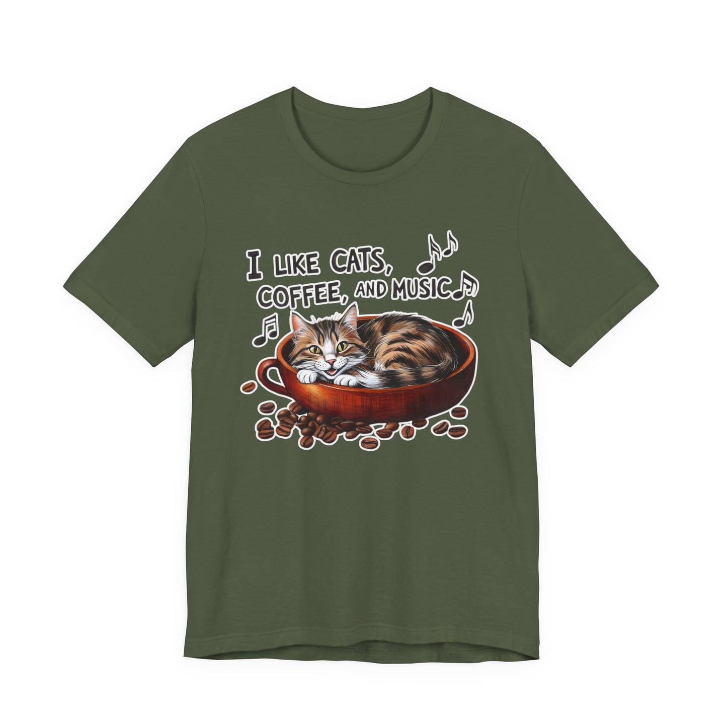 Coffee, Cats and Music IV T-Shirt