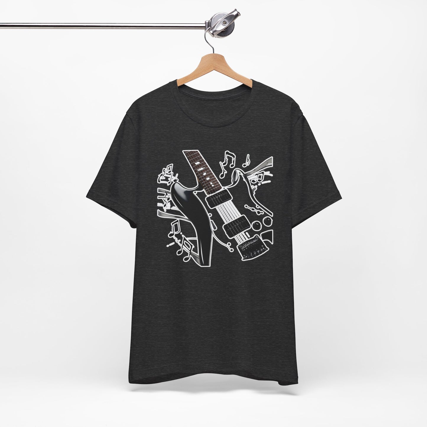 Black and White Guitar T-Shirt