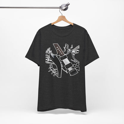 Black and White Guitar T-Shirt