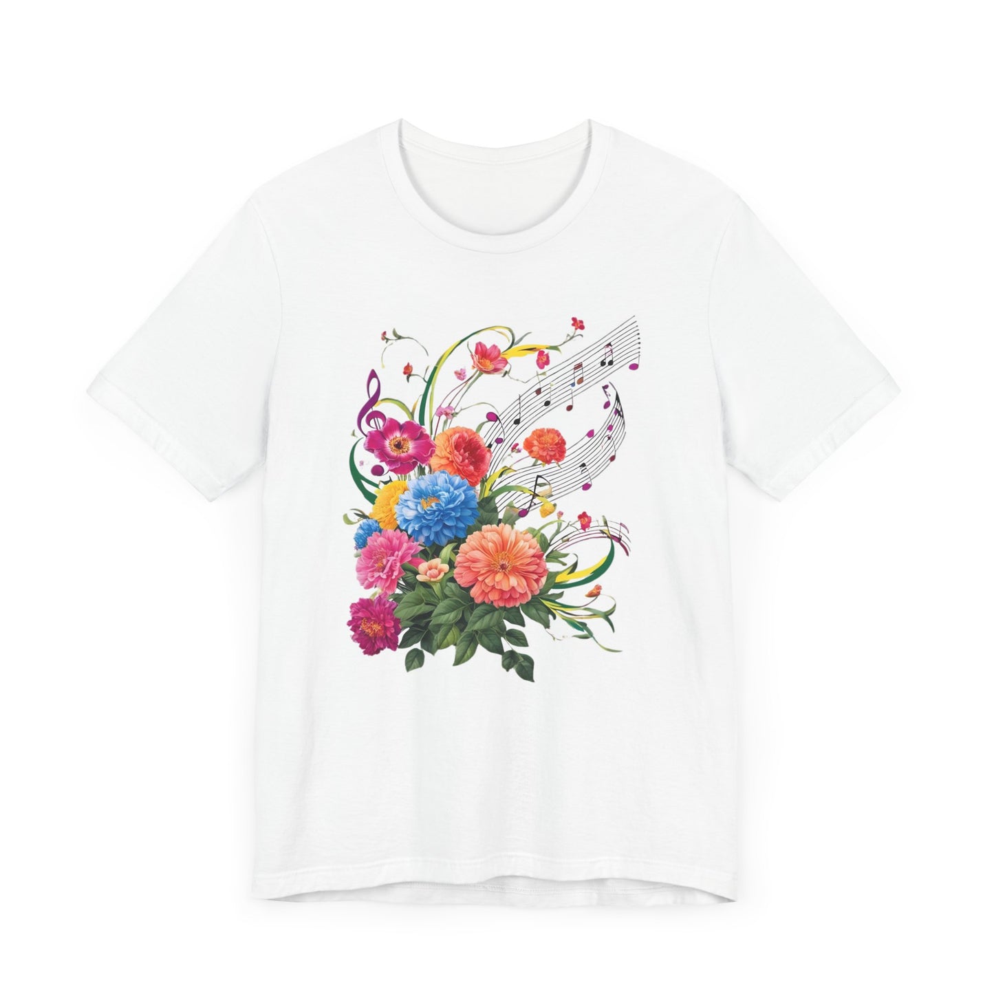 Flower and Music V T-Shirt