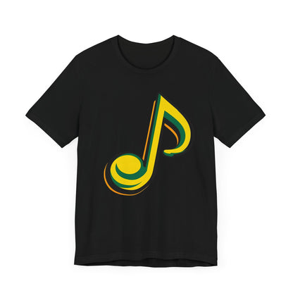 Golden Music Note T-Shirt