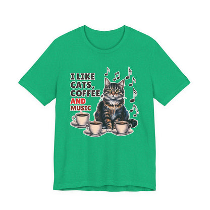 Coffee, Cats and Music II T-Shirt