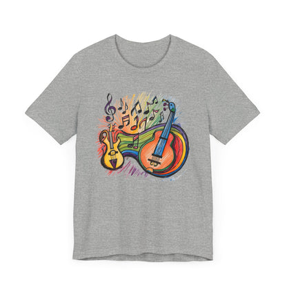 Color Guitars and Notes T-Shirt