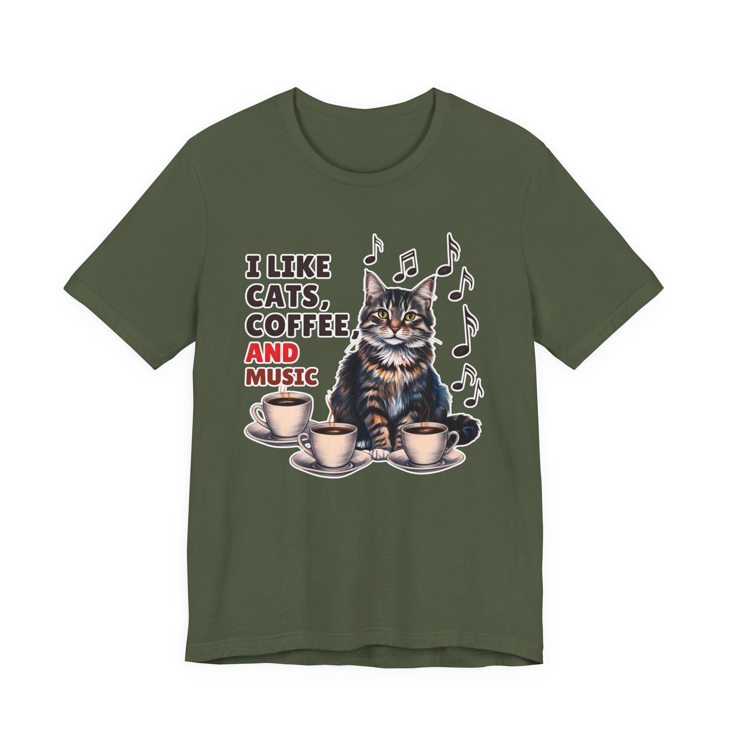 Coffee, Cats and Music II T-Shirt