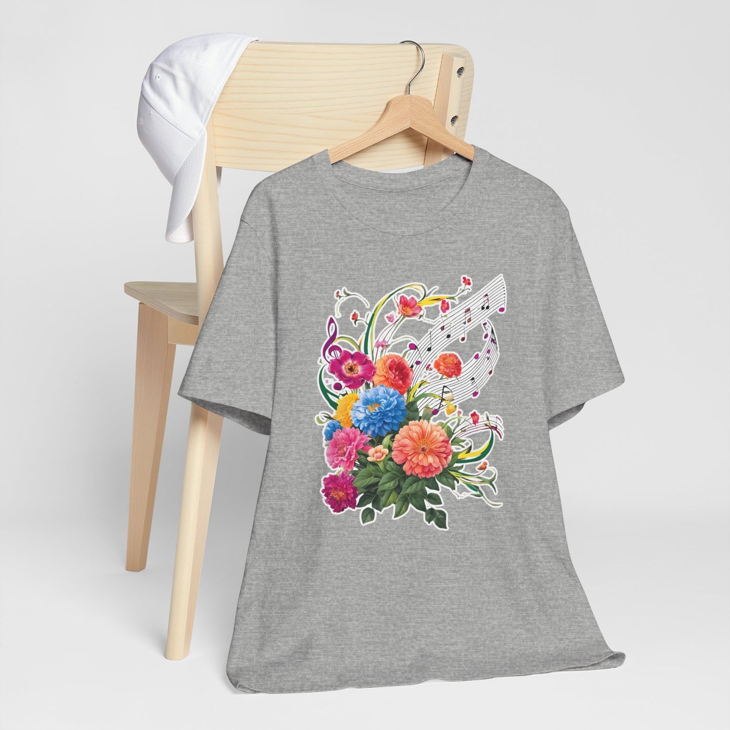 Flower and Music V T-Shirt