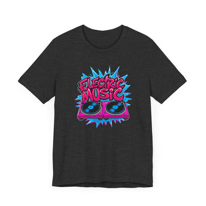Pink Electric Vinyl Record T-Shirt