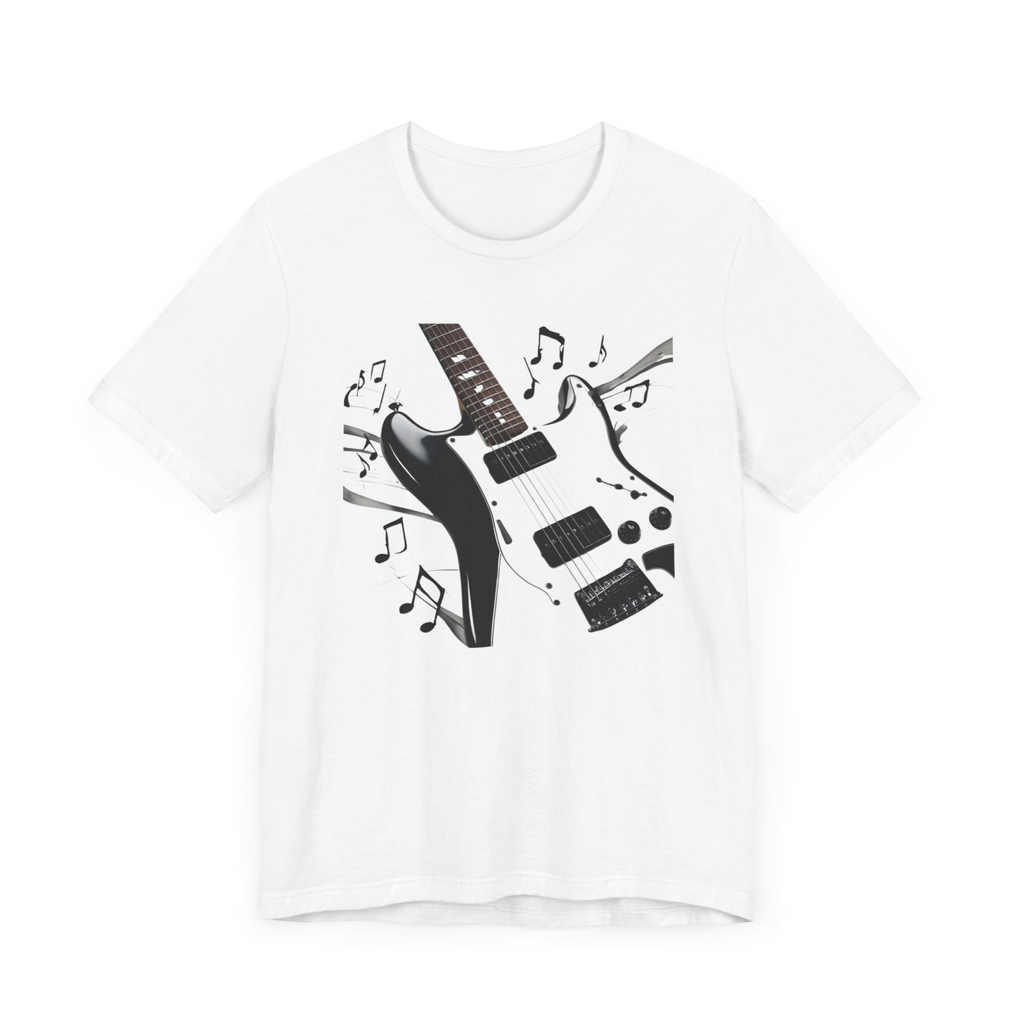 Black and White Guitar T-Shirt