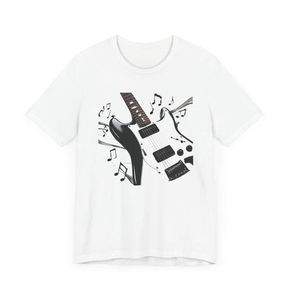 Black and White Guitar T-Shirt
