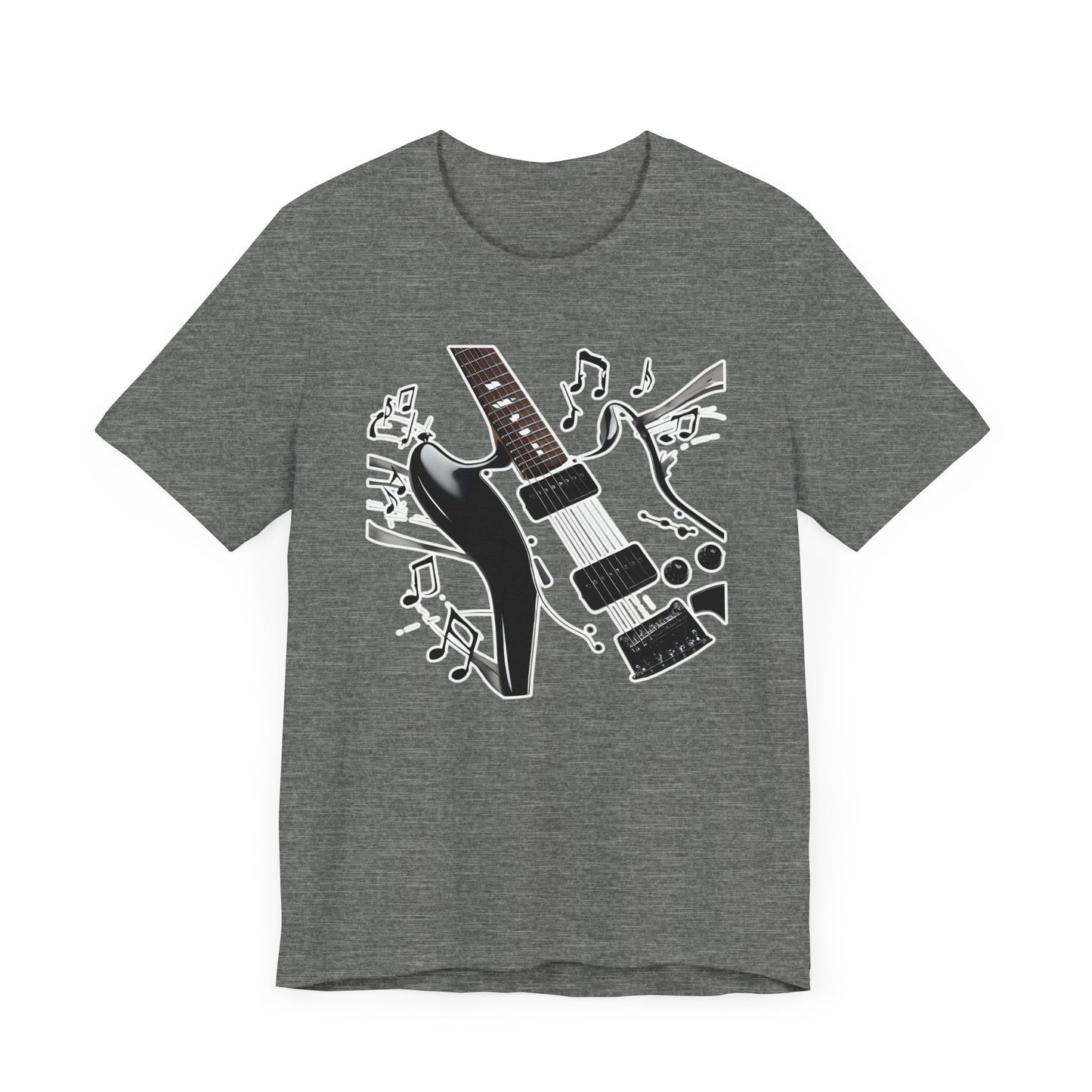 Black and White Guitar T-Shirt