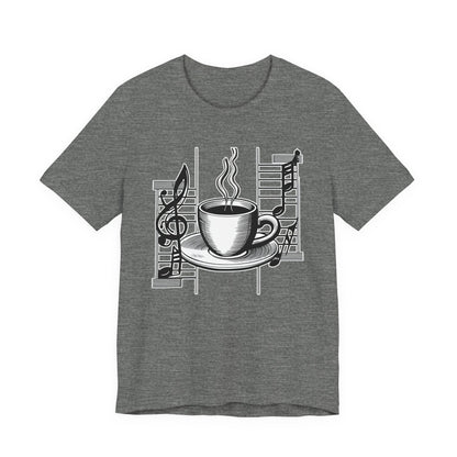 Coffee and Music Notes T-Shirt
