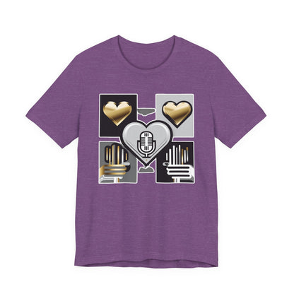 Gold Heart Kpop T-Shirt